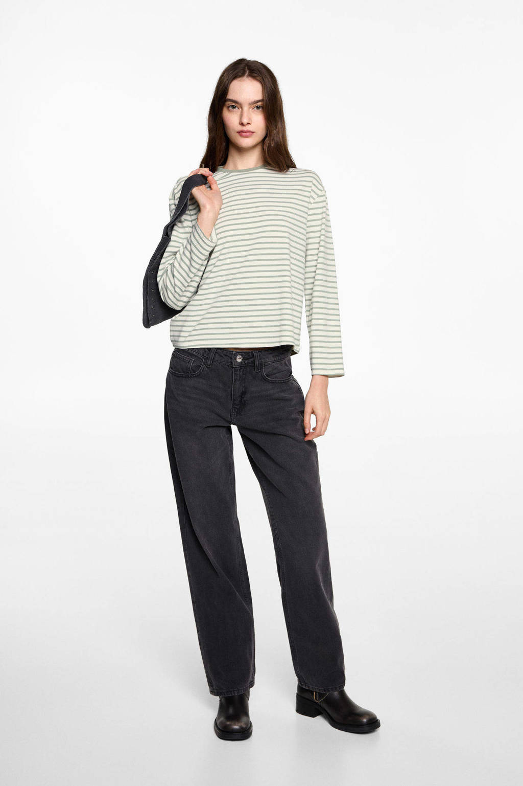 MANGO TEEN longsleeve lichtgroen