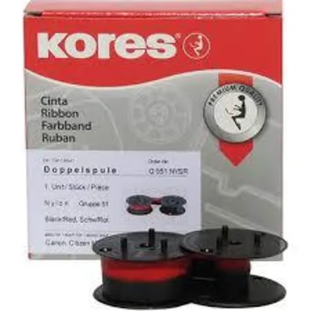 Kores Farbband für Canon/OLYMPIA, Nylon, schwarz/rot