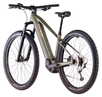 VTT Électrique Semi-Rigide Cube Reaction Hybrid Pro 800 Shimano Deore/Deore XT 12V 800 Wh 29'' Vert Dusty Olive 2025