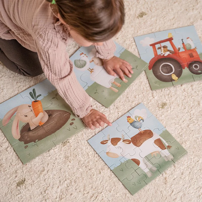 4 in 1 puzzel Little Farm kopen? - Little Dutch
