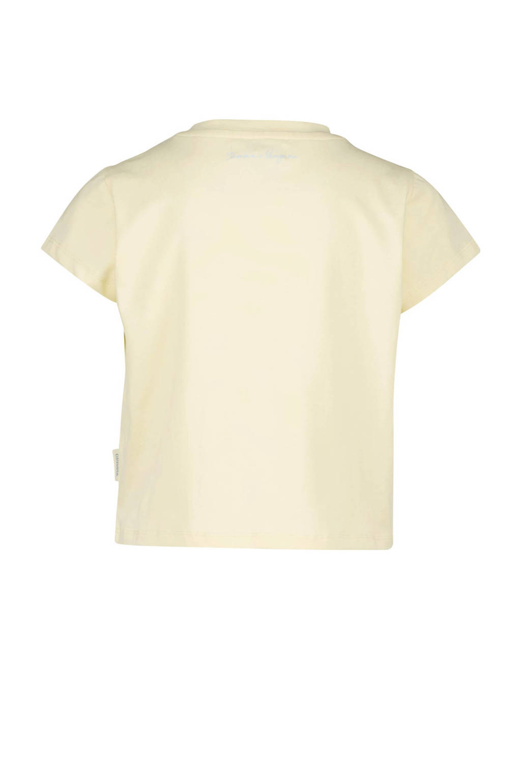 Vingino T-shirt met tekst lichtgeel