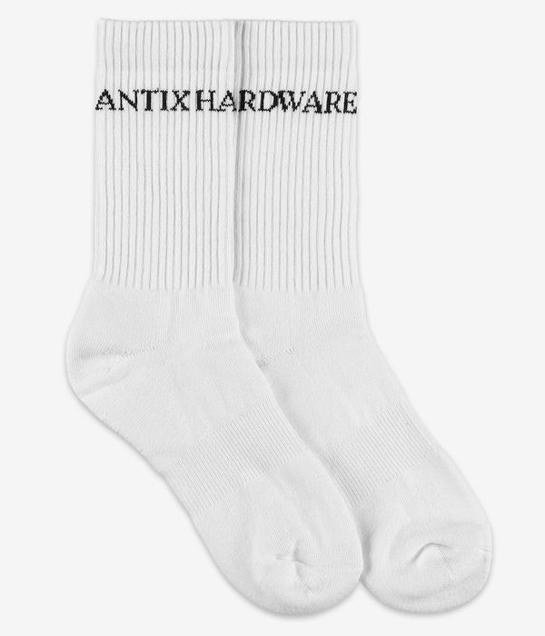 Antix Scriptum Socken US 6-13 (white) 3er Pack