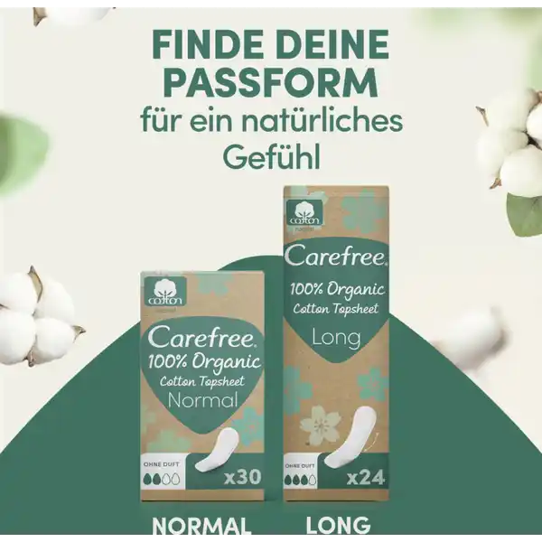 Slipeinlagen Organic Cotton Long
