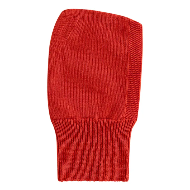 Hvid Cagoule Eddy Laine Mérinos | Rouge
