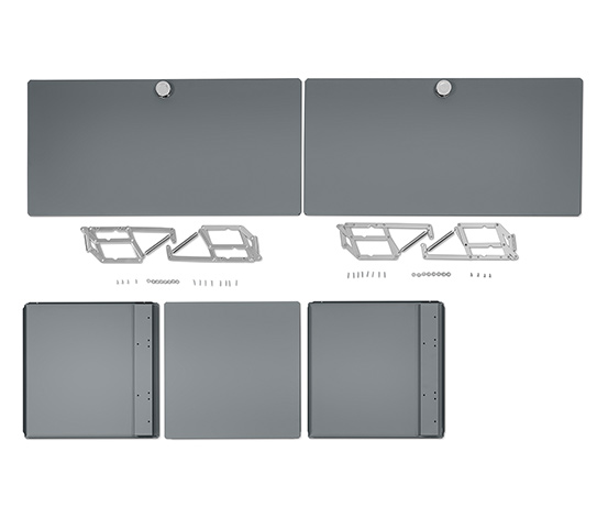 Klappenergänzungs-Set Metall »CN3«, grau