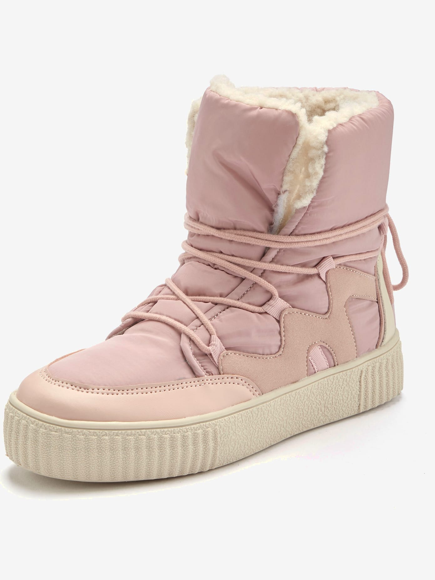 Bottines d'hiver bottines doublées chaudes avec laçage raffiné