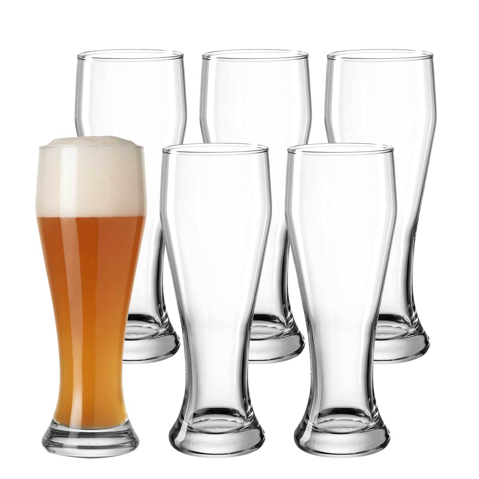 Leonardo Biergläser Weizenbierglas 0,5l 500 ml 6er Set