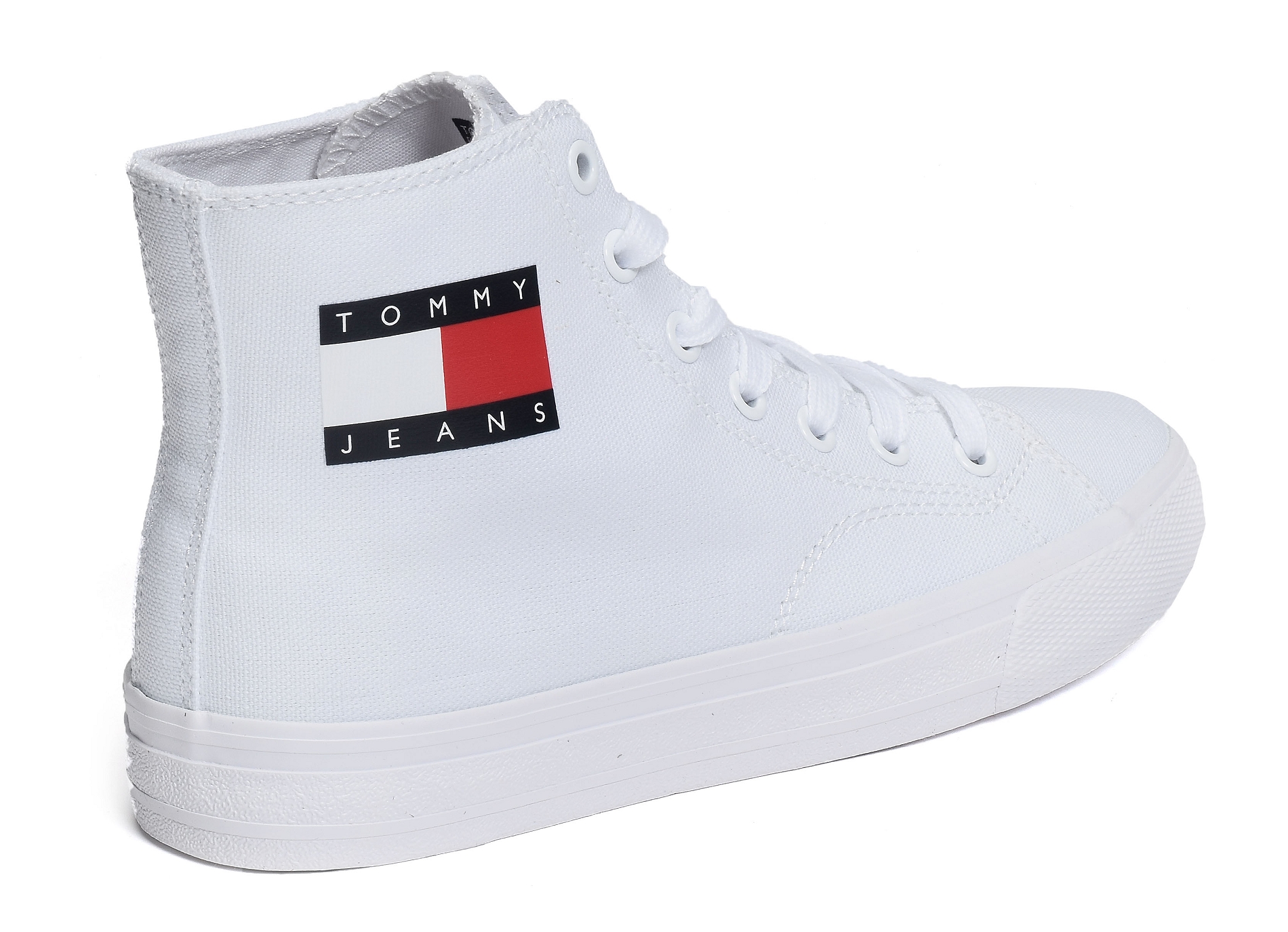 Wmns mid cut lace up vulc 0937 blanc
