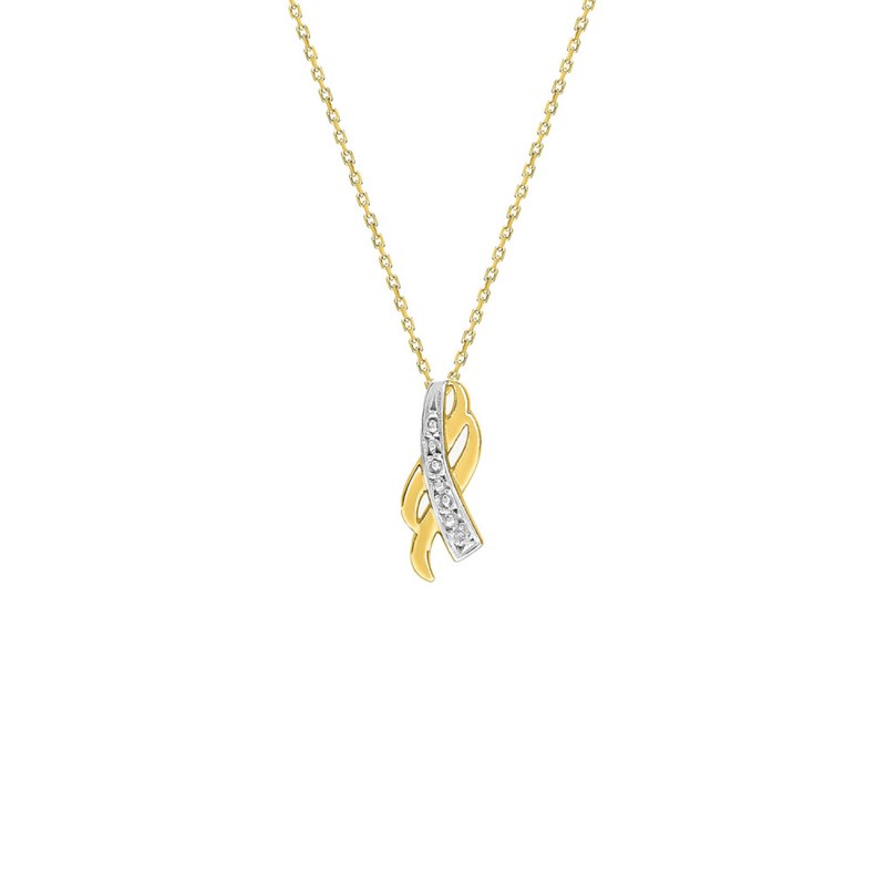 Collier Femme - Or 18 Carats - Diamant 0,01 Carats - Longueur : 42 cm