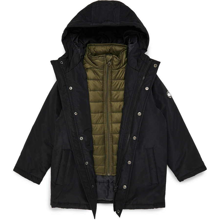 Threadboys Winterjacke THB Gilbert Mock Layer Black