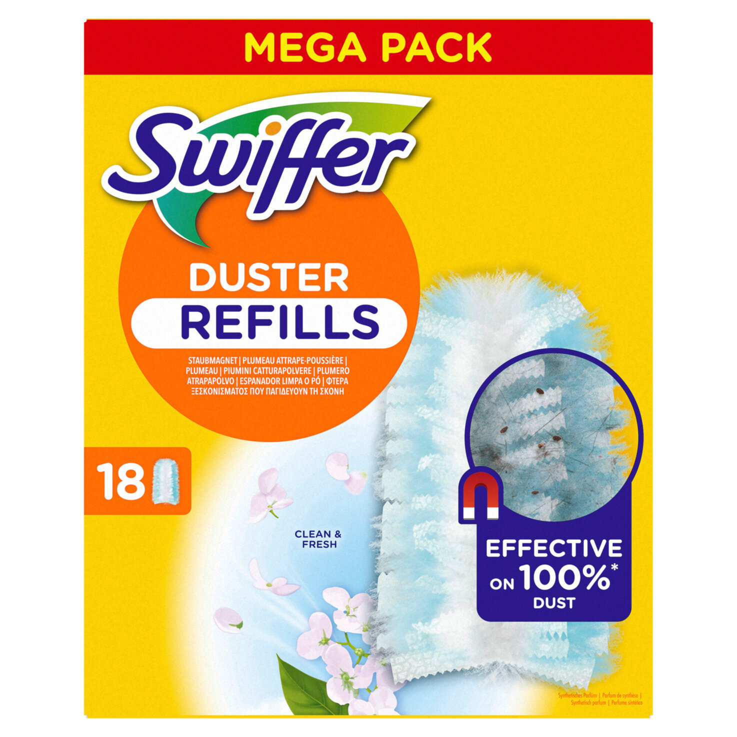 Swiffer Staubmagnet, Nachfüllung, 18 Stück