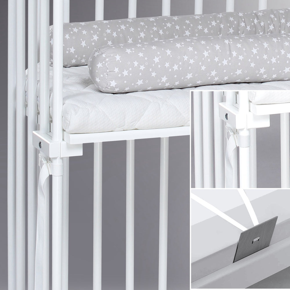 Køb babybay® Bedside Crib Hvid Varnished Boxspring Co-Sleeper Babyseng