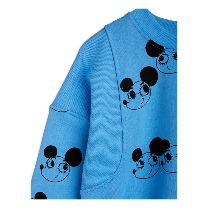 Mini Rodini Sweat Coton Bio Ritzrats | Bleu