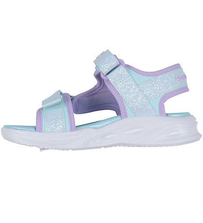 Skechers Sandalen m. Lichter - Sola Glow - Light Blue Lavender