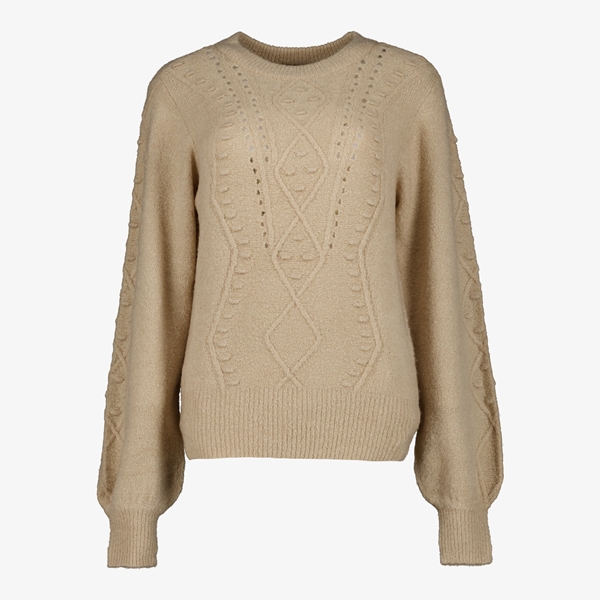TwoDay dames trui met patroon beige