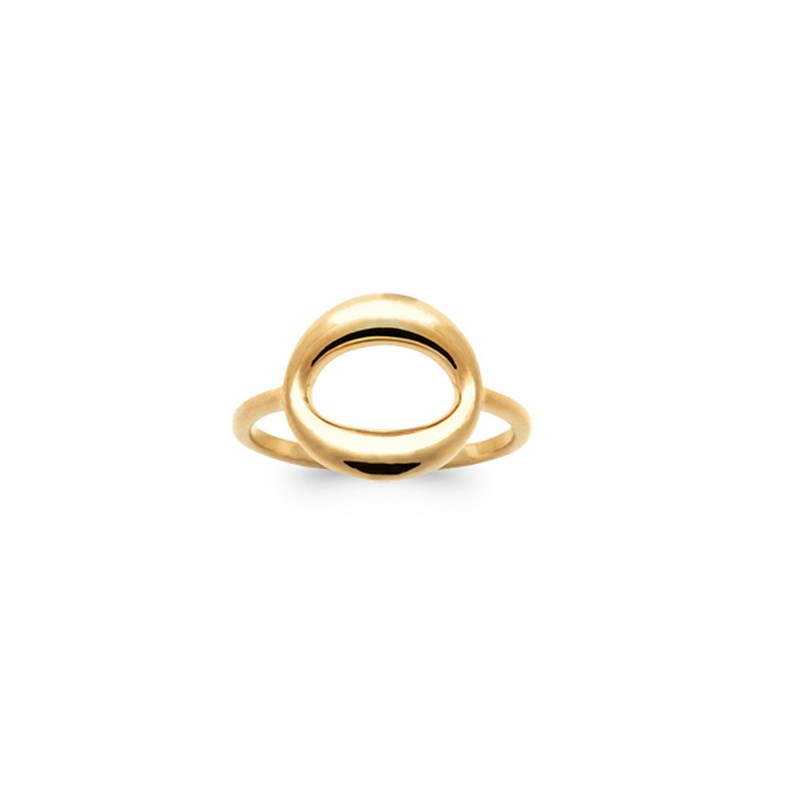 Bague plaqué or jaune ovale MARGOT - Bijoux Privés Discovery