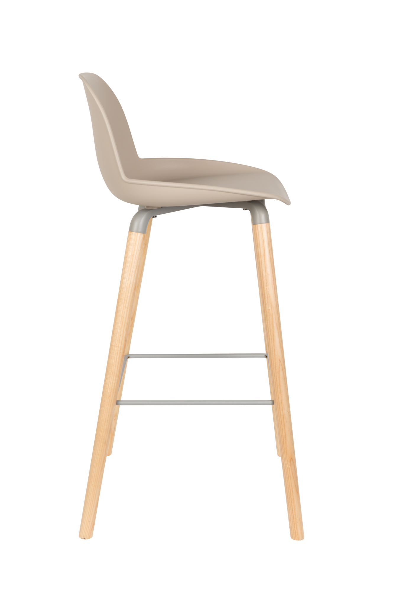 Barkruk Albert Kuip (zithoogte 75 cm) Taupe - set van 2