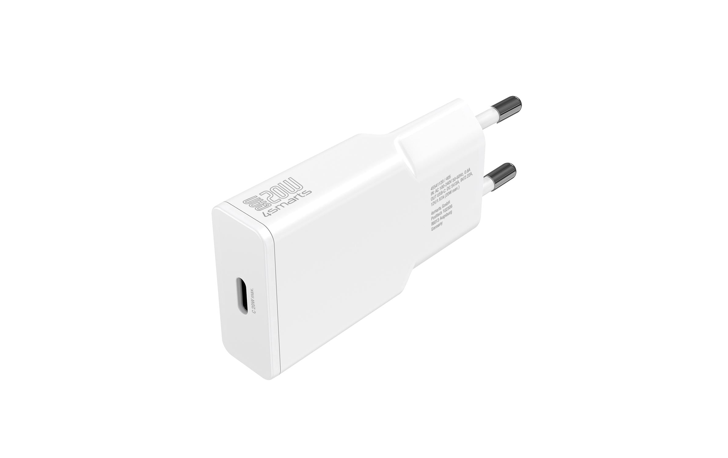 USB-Wandladegerät PDPlug Slim 20 WKompakter USB-C-Ladeadapter mit GaN-Technologie