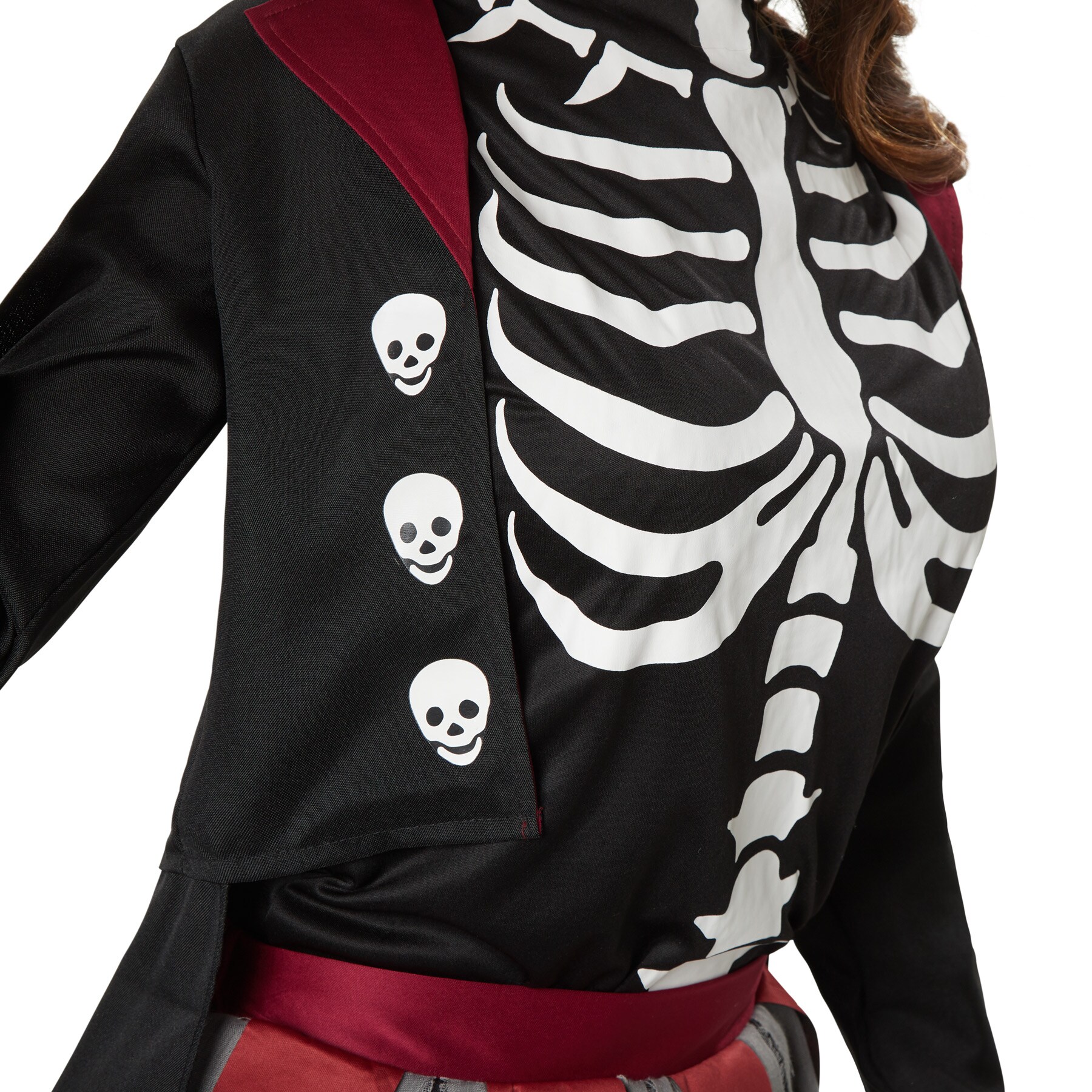 tectake® Frauenkostüm Gruselige Skull Lady