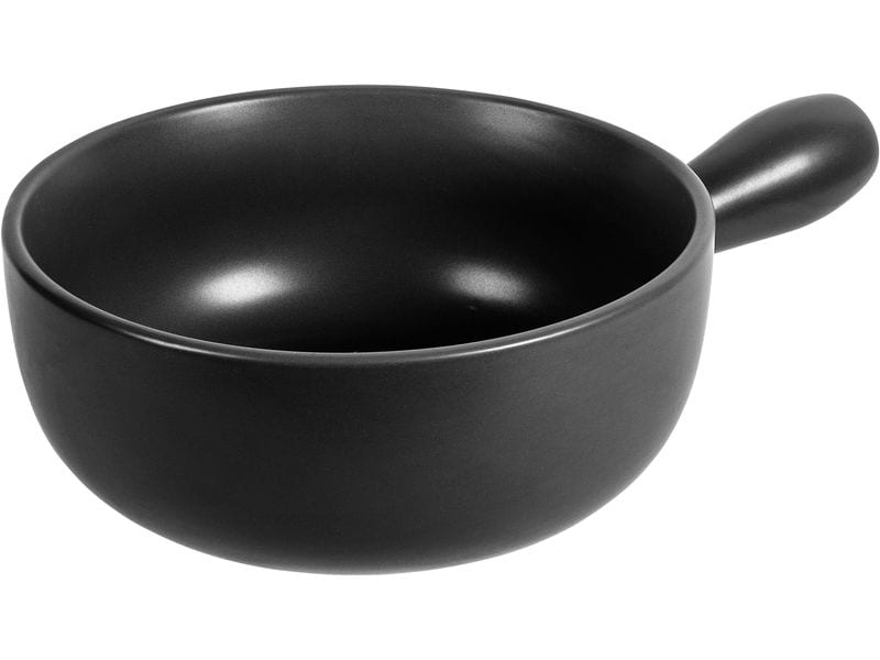 Kuhn Rikon Fondue-Caquelon Classic Schwarz matt Fonduepfanne