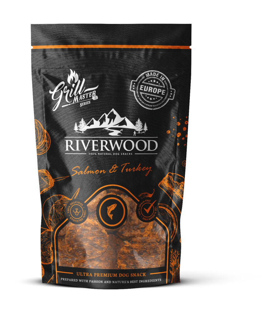 Riverwood Grillmaster Series - Hondensnack - 100 Gram - zalm, kalkoen