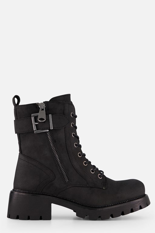 Supercrack Veterboots zwart Pu
