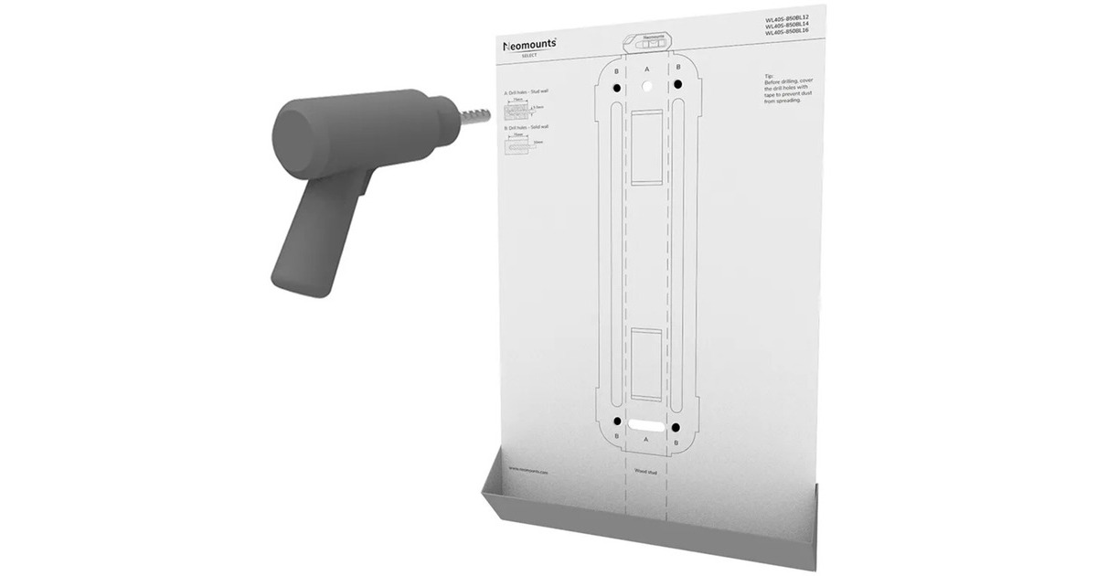 NeomountsWL40S-850BL14 Select tv wandsteun standaard  (Zwart)