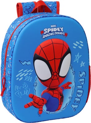 Spidey And His Amazing Friends 3D Ryggsekk 8.5L, Blå