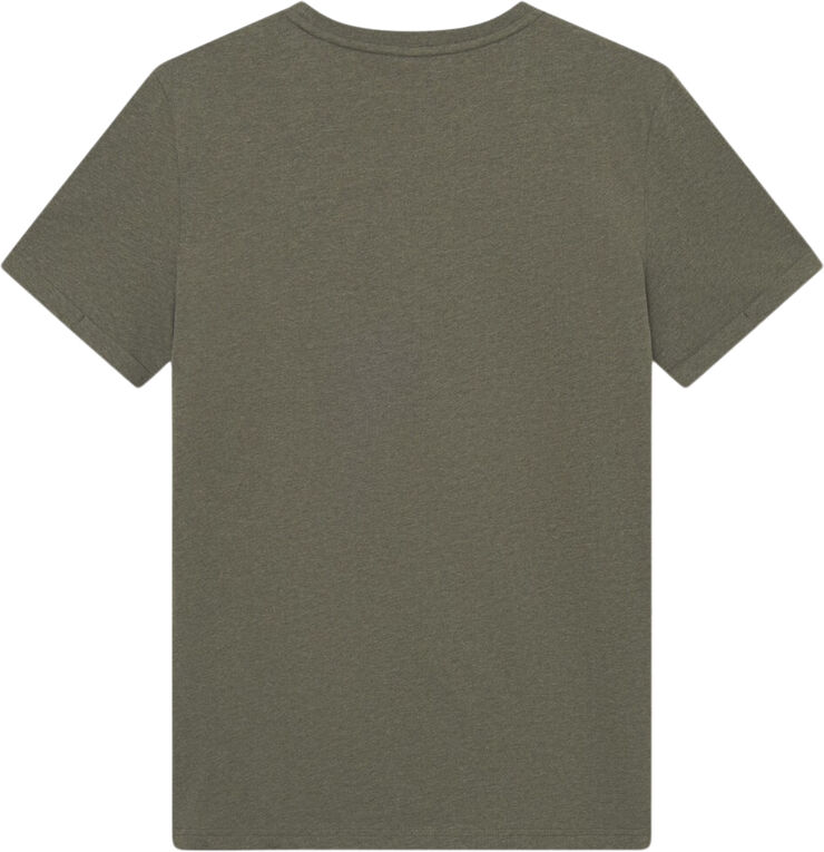 Les Deux Nørregaard T-Shirt Tonal Forest green melange