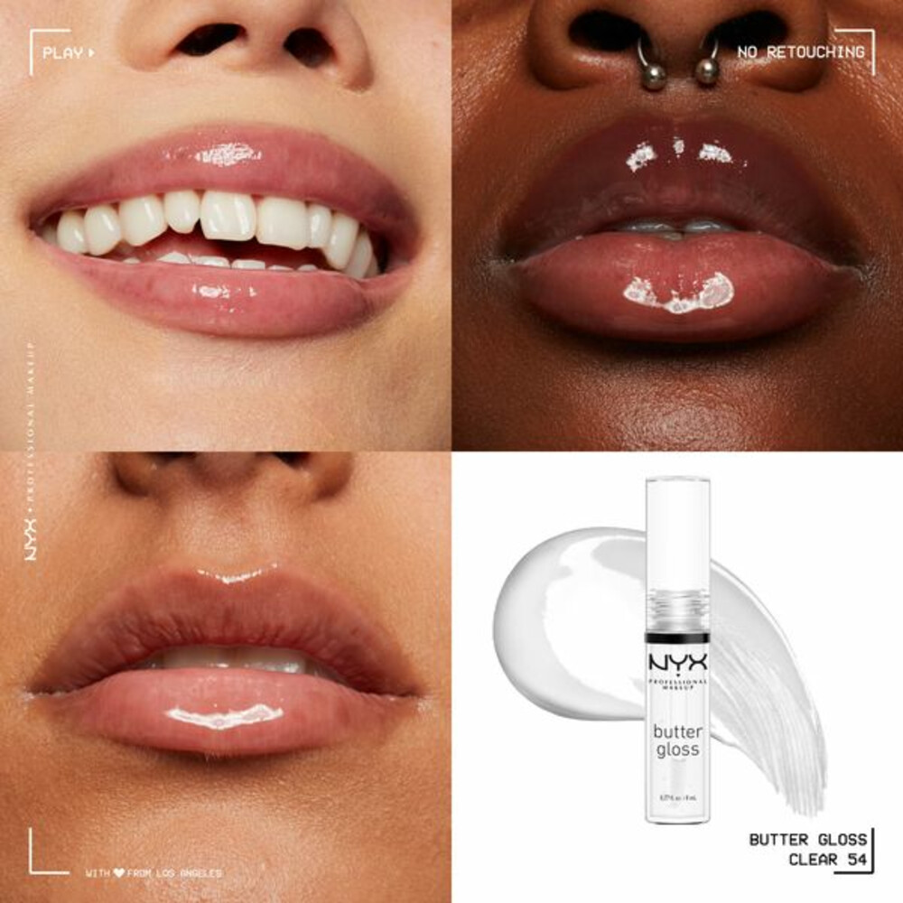 NYX Butter Gloss Lipgloss Clear8 ml