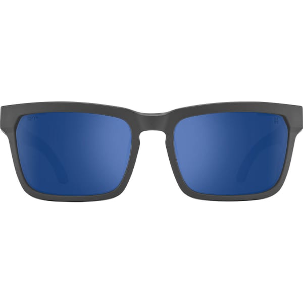Lunette de soleil lifestyle SPY HELM TECH MATTE DARK GRAY HAPPY GRAY GREEN POLAR DARK BLUE SPECTRA MIRROR