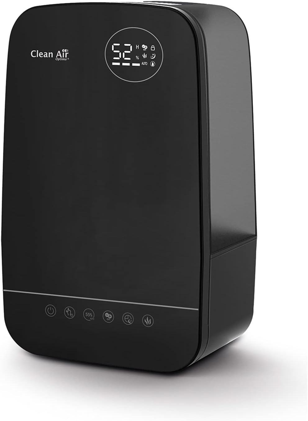 Clean Air Optima CA-606 Luftbefeuchter mit Ioniser und Aromatherapie – Luftbefeuchtungskapazität max. 480 ml/h – Wassertank Kapazität 5,5 Liter – geeignet für Räume bis zu 65 m²/160 m³ (schwarz)