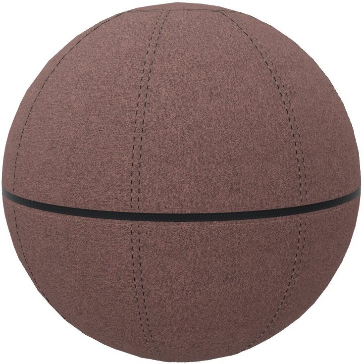 Ballon ergonomique Office Ballz Götessons 65 cm, tissu Mica avec zip noir
