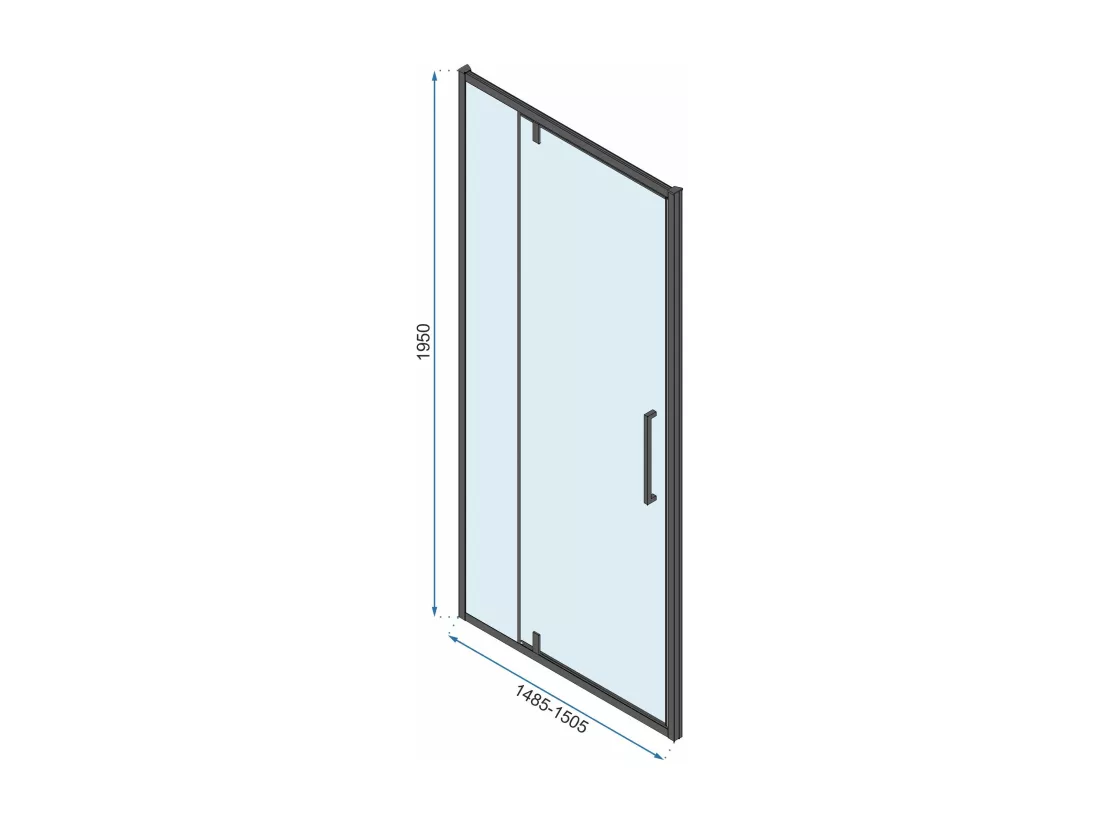 Cabine De Douche Rea Rapid Swing 120X80 Black