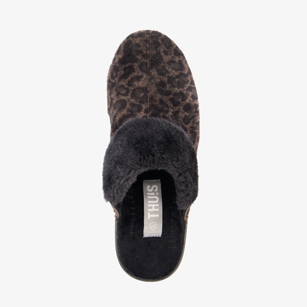 Thu!s dames pantoffels met luipaardprint