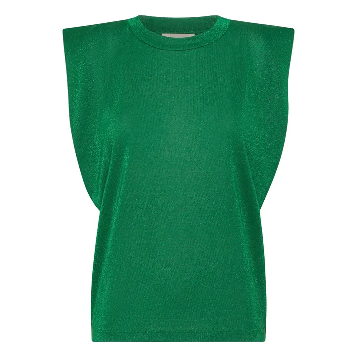 Momoni Top Enna Métallisé | Vert émeraude