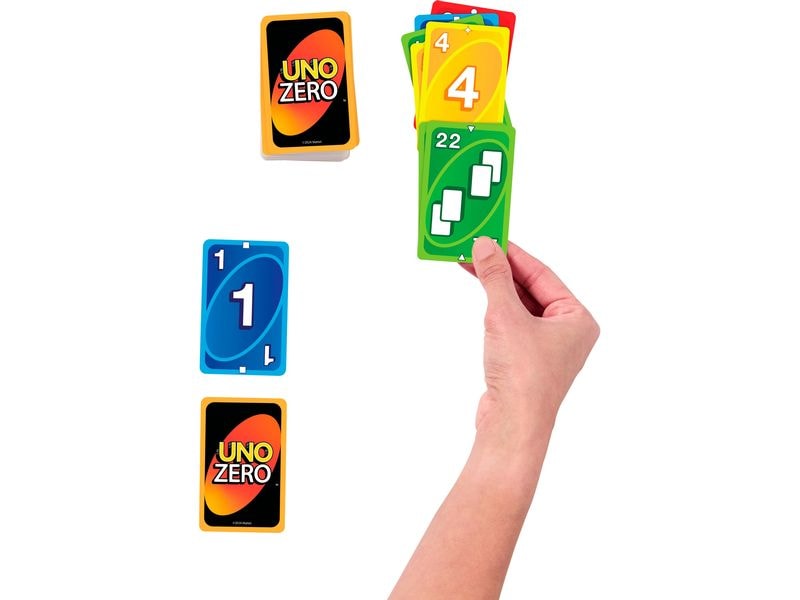 Mattel Spiele Kartenspiel UNO Zero Kartenspiel Kartenspiel für Kinder, Erwachsene und Familienabende