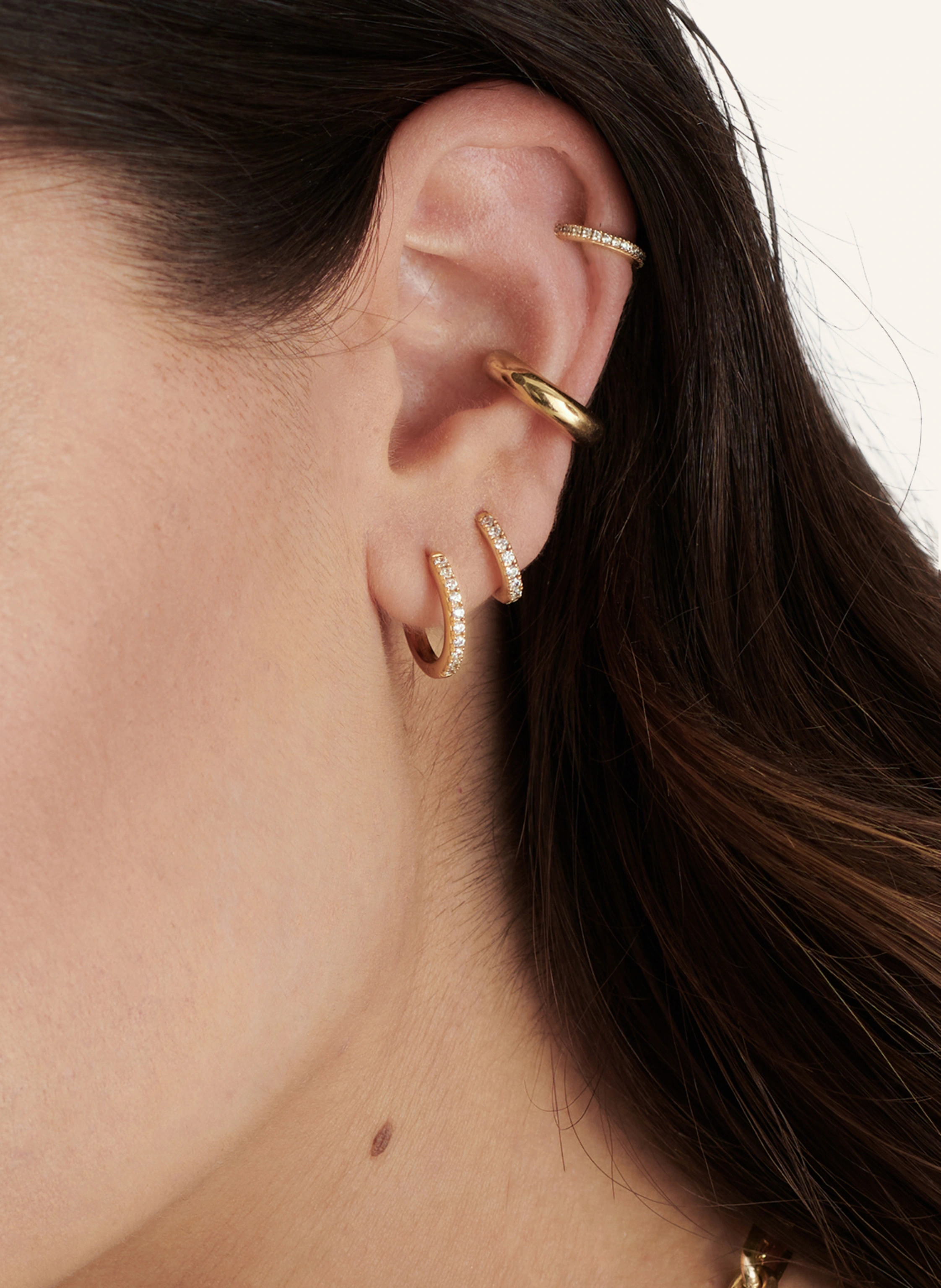 Pompidou Creolen LILLIAN TINY PAVé by GLAMBOU