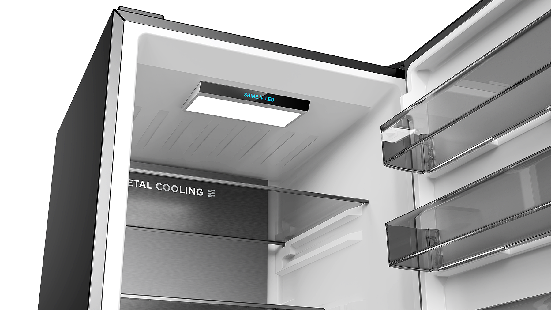 Friac Koel-vriescombinatie UD3700DIXNF - 405 L -  Inox - No Frost