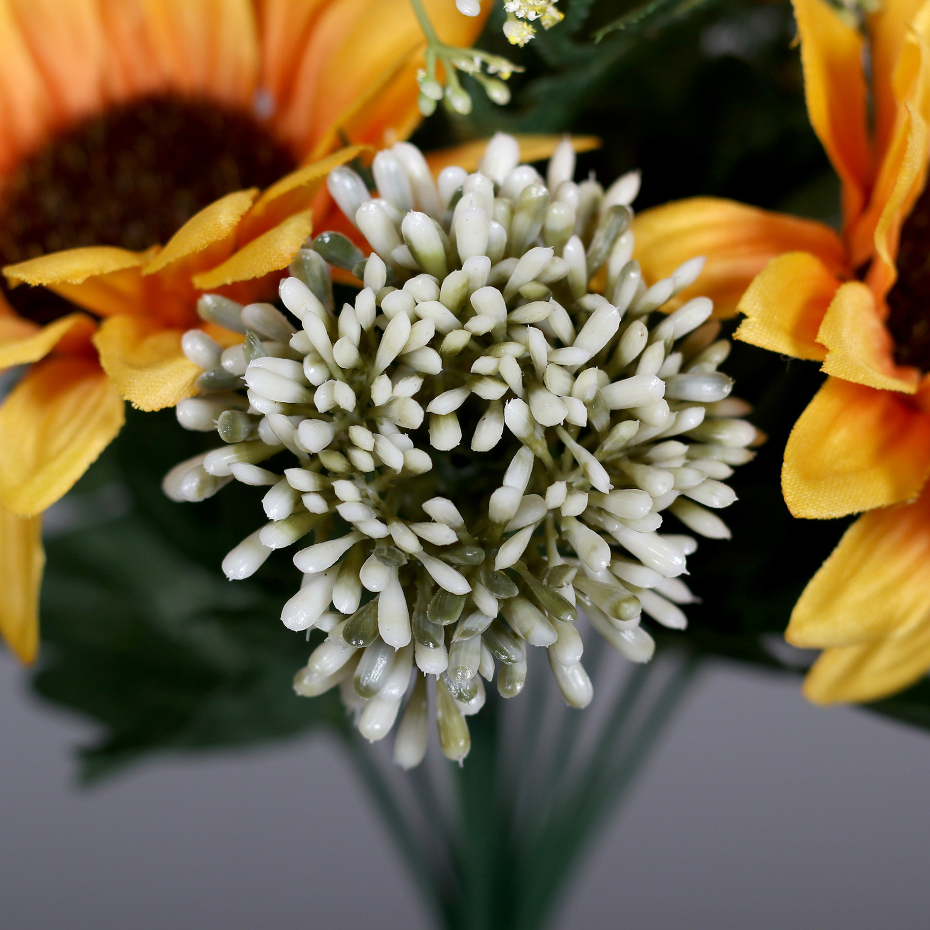 Sonnenblumen-Mix-Busch - bunt - Kunststoff