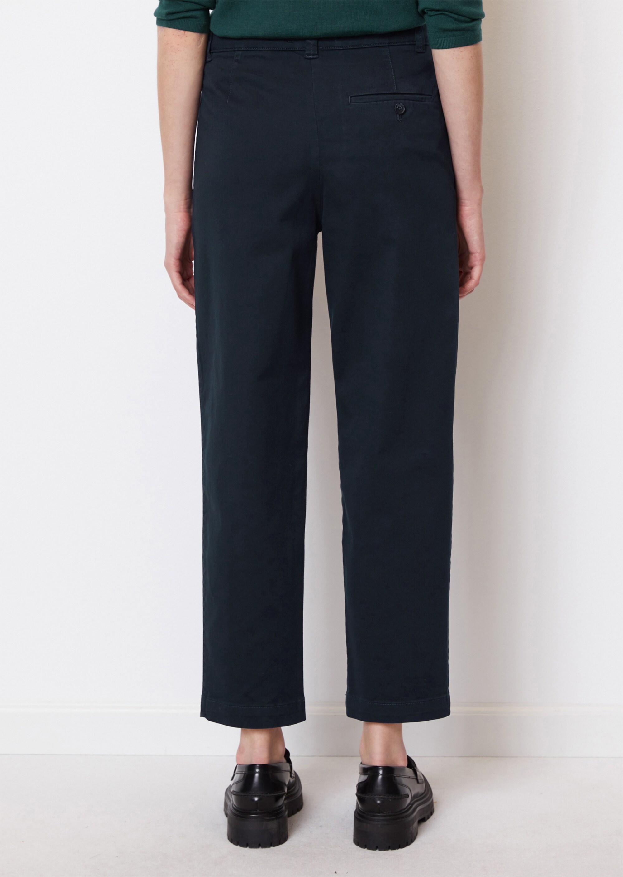 Hose im Chino-Stil straight fit aus Organic Cotton-Stretch-Twill