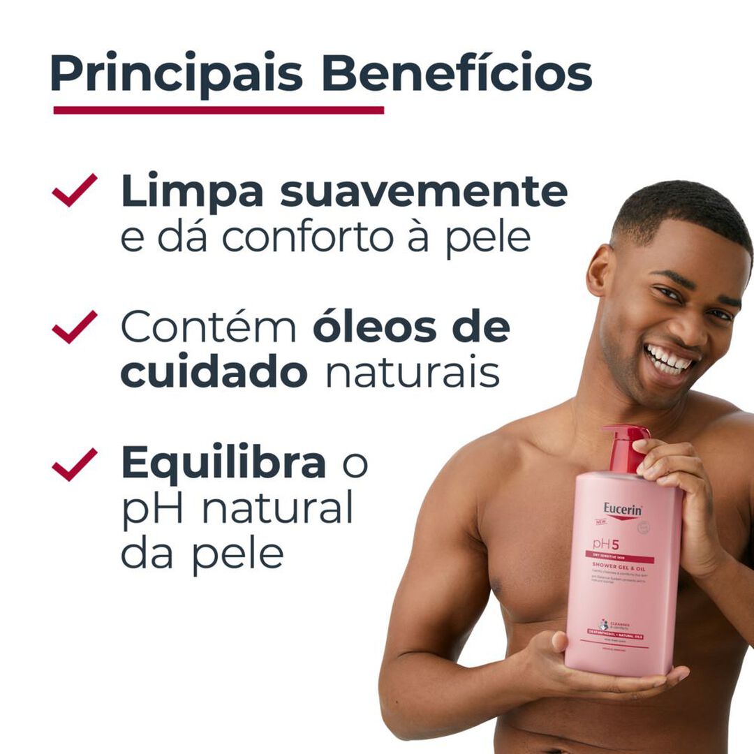 EUCERIN  pH5 Gel & Óleo de Duche - 1000ml