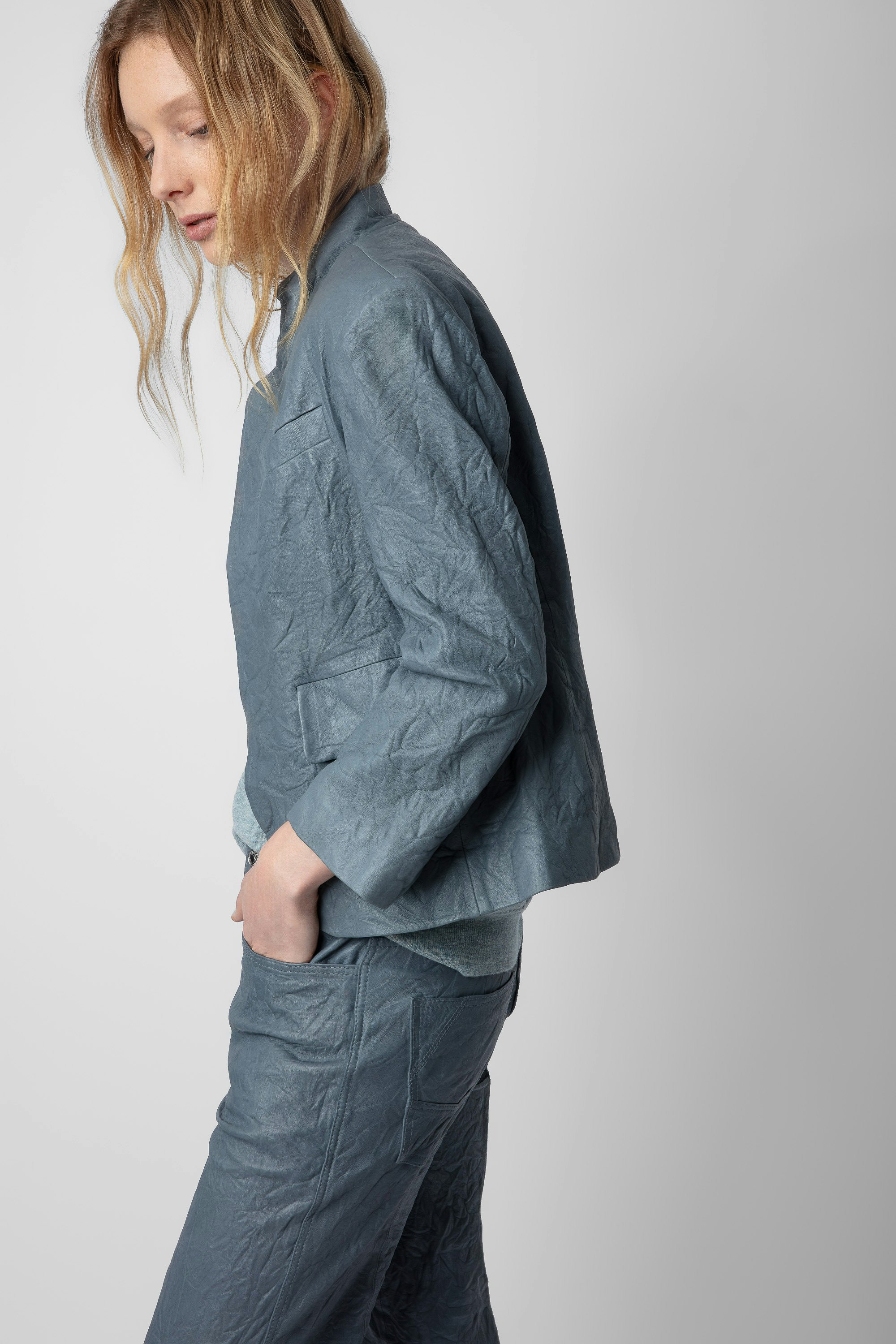 Blazer Verys Cuir Froissé