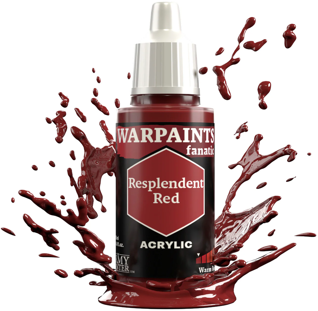 The Army Painter  Warpaints Fanatic: Warm Reds, Resplendent Red (18 ml)    Leidenschaftliche Rottöne