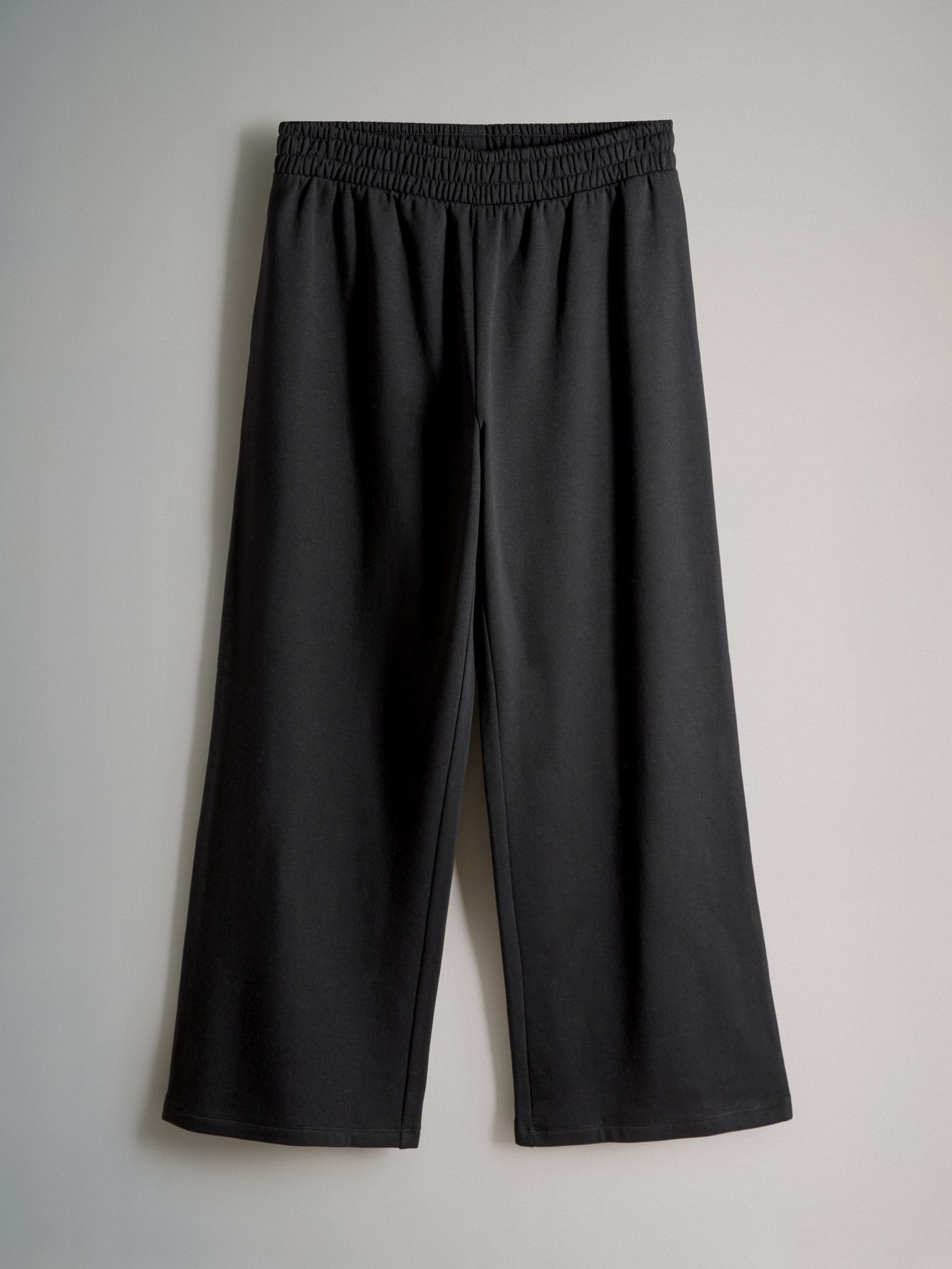 Zwart - The Set Crew Neck Sweatshirt and Wide Leg Joggers Set