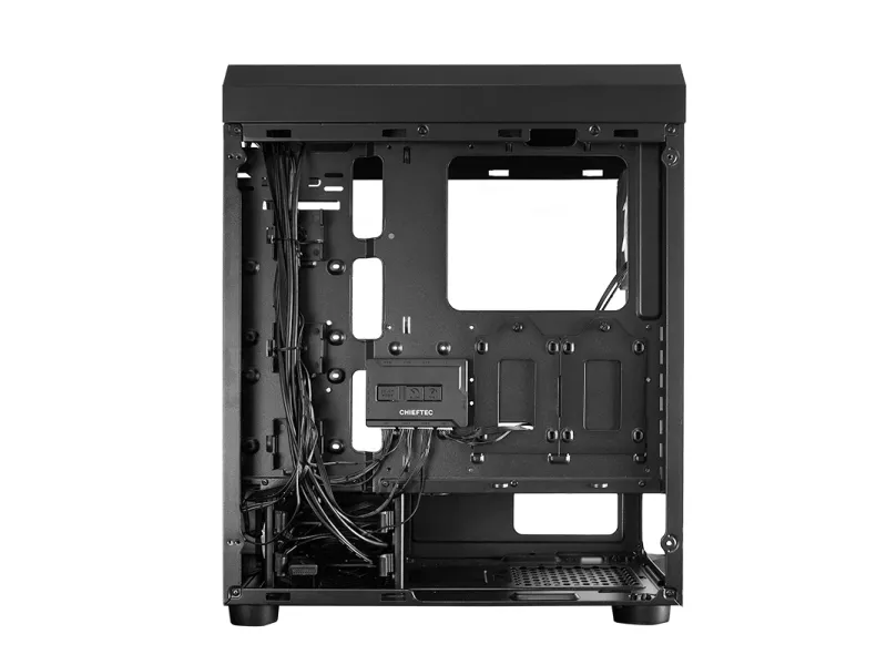 Chieftec SCORPION 4 - Tower - ATX - sidepanel med vindue (hærdet glas) - ingen strømforsyning (ATX) - sort - USB/Lyd