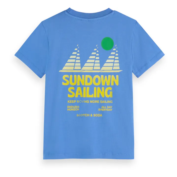 Scotch & Soda T-shirt Sundown Sailing | Bleu