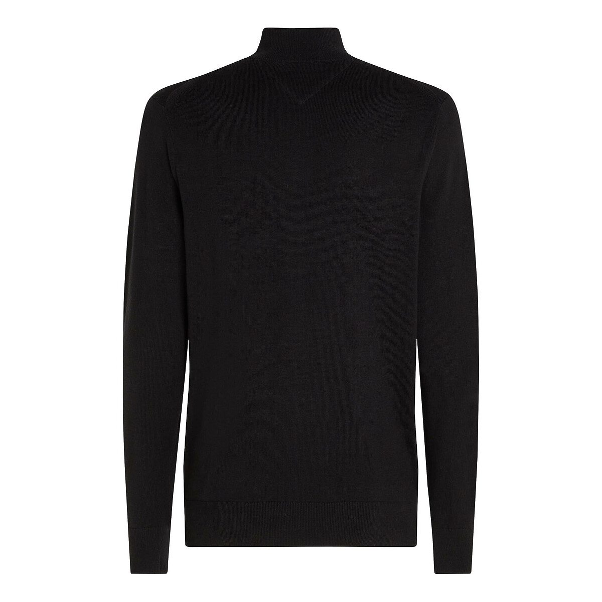 TOMMY HILFIGER<br>Cardigã com zíper e gola alta em algodão e cashmere