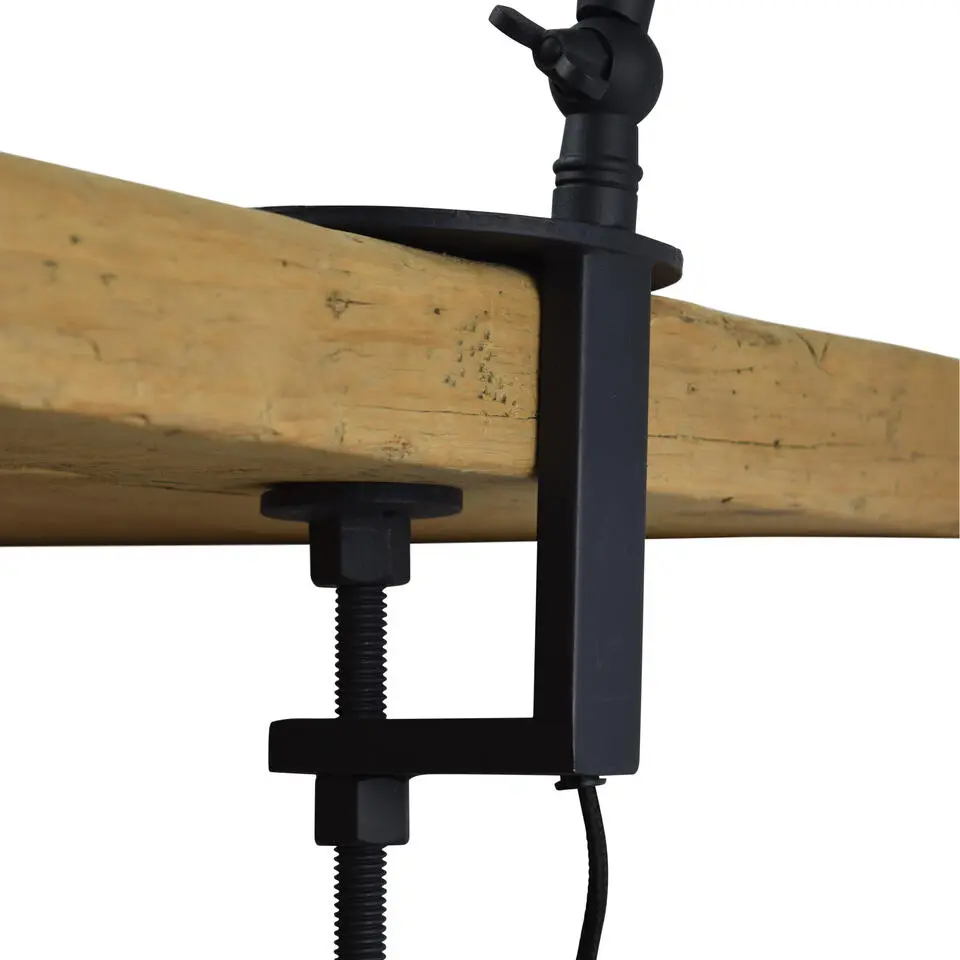 Klemlamp Worker Ø12cm. vintage black