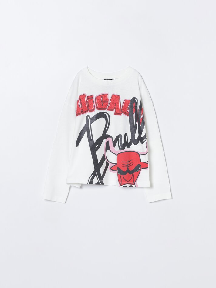 Camisa do Chicago Bulls da NBA - Off-White